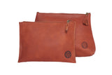 Handmade leather goods high quality leather pouches gift set