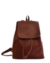 Luxury leather handmade leather backpack with cinch closure