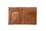 Handmade luxury leather front pocket wallet