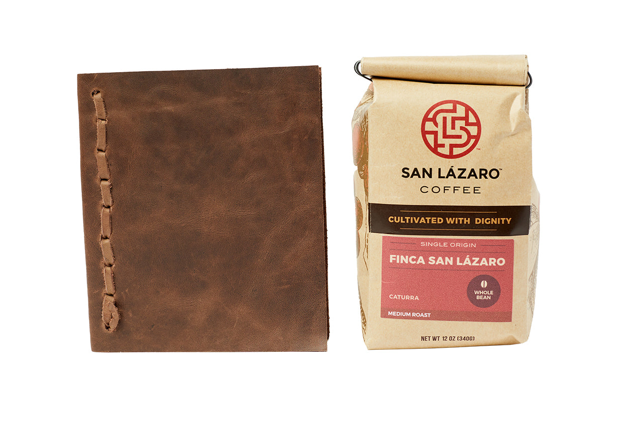 Journaling and Coffee Leather Gift Set