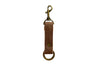 Handmade leather goods high quality leather key fob keychain - stone