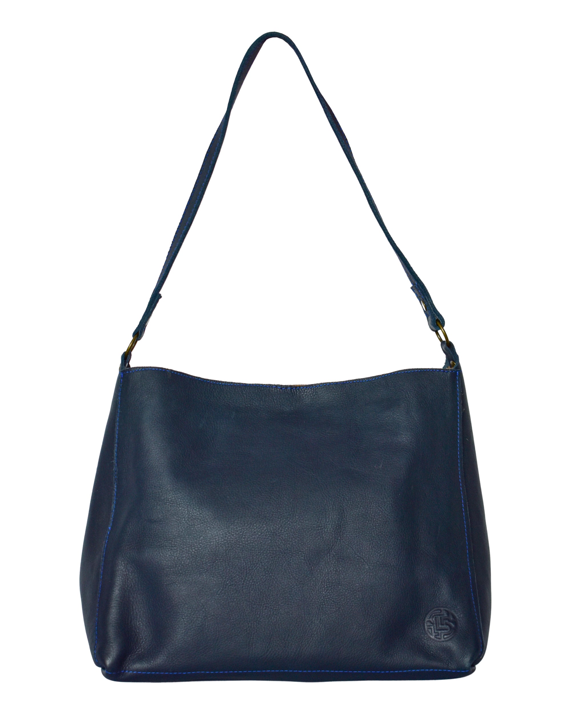 Pier Shoulder Bag in Pebbled Leather - Black – HOBO