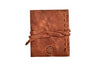 Luxury leather handmade leather journal signature chocolate back