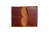 Luxury leather handmade leather passport wallet