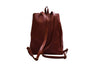 Luxury leather handmade leather backpack with cinch closure