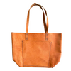 Handmade leather goods high quality leather tote natural