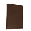 Luxury leather handmade leather trifold wallet- chocolate